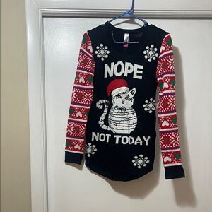 Nwt Cat light up Christmas sweater XS